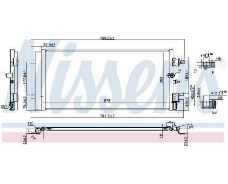 Condenser, air conditioning 940589 Nissens