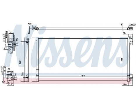 Condenser, air conditioning 940596 Nissens, Image 2