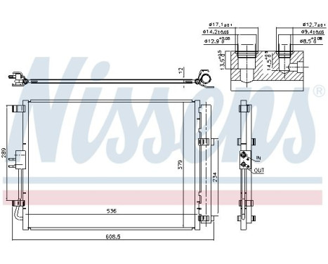 Condenser, air conditioning 940598 Nissens, Image 6