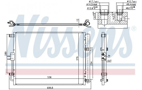 Condenser, air conditioning 940598 Nissens, Image 6