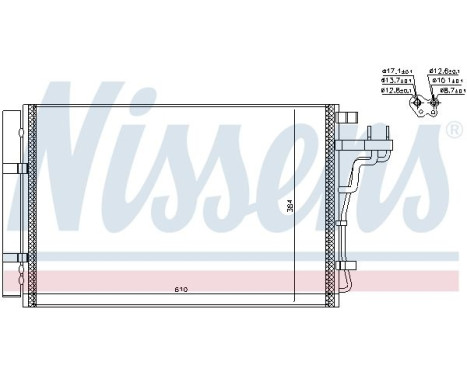 Condenser, air conditioning 940607 Nissens, Image 5