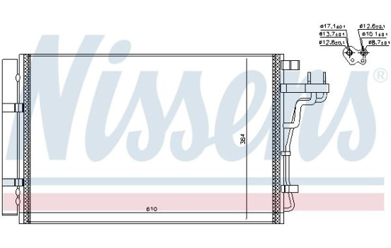 Condenser, air conditioning 940607 Nissens, Image 5