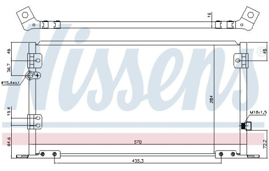 Condenser, air conditioning 940608 Nissens, Image 5