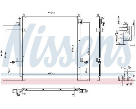 Condenser, air conditioning 940610 Nissens, Image 6