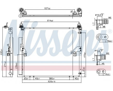 Condenser, air conditioning 940617 Nissens, Image 5