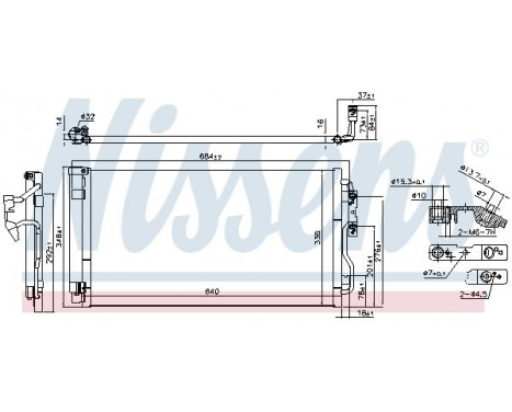 Condenser, air conditioning 940628 Nissens, Image 6