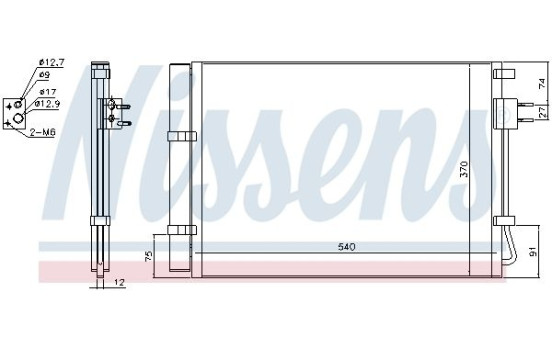 Condenser, air conditioning 940636 Nissens, Image 6