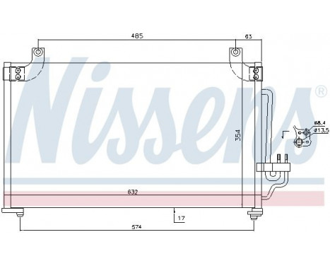 Condenser, air conditioning 940644 Nissens, Image 4