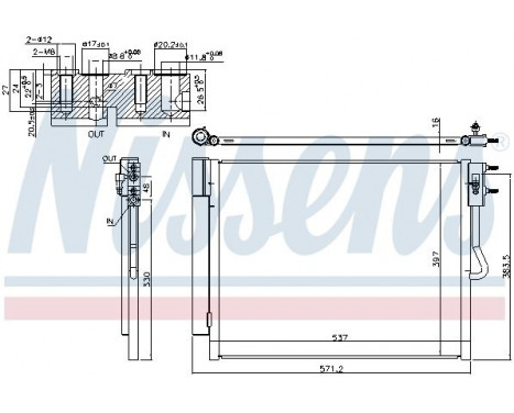 Condenser, air conditioning 940677 Nissens, Image 6