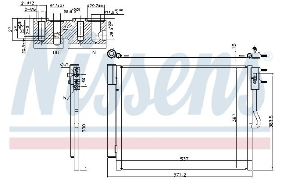 Condenser, air conditioning 940677 Nissens, Image 6