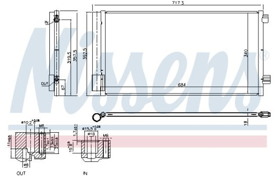 Condenser, air conditioning 940678 Nissens, Image 5