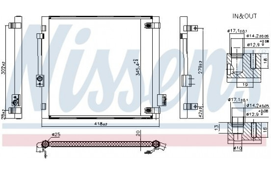 Condenser, air conditioning 940688 Nissens