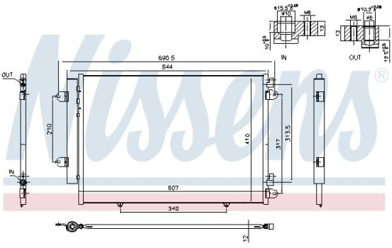 Condenser, air conditioning 940691 Nissens, Image 5