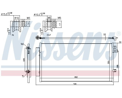 Condenser, air conditioning 940692 Nissens, Image 2