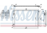 Condenser, air conditioning 940693 Nissens