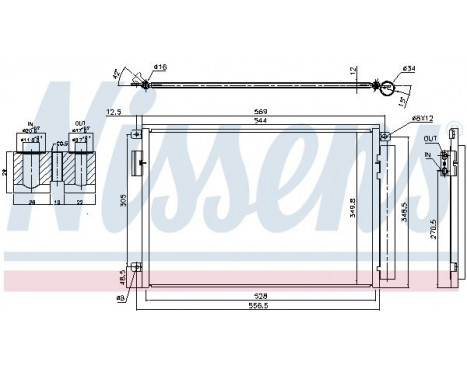 Condenser, air conditioning 940693 Nissens