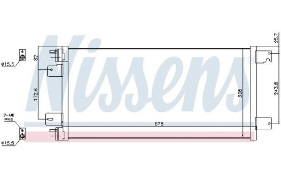Condenser, air conditioning 940701 Nissens, Image 2