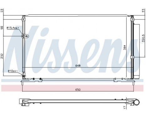 Condenser, air conditioning 940707 Nissens, Image 5