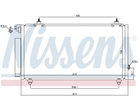 Condenser, air conditioning 940710 Nissens, Image 5