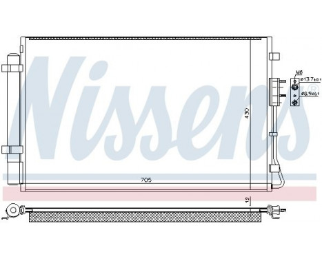 Condenser, air conditioning 940728 Nissens, Image 5