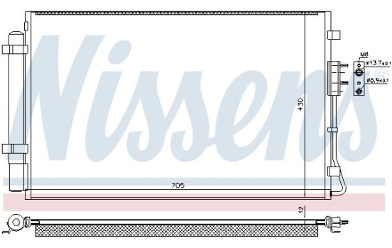 Condenser, air conditioning 940728 Nissens, Image 5