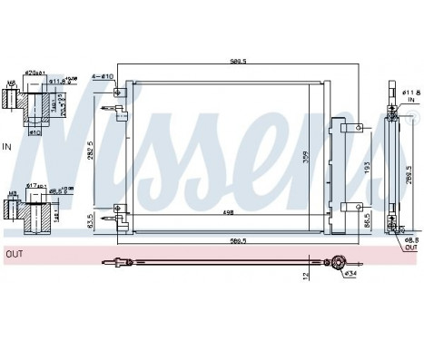 Condenser, air conditioning 940733 Nissens, Image 2