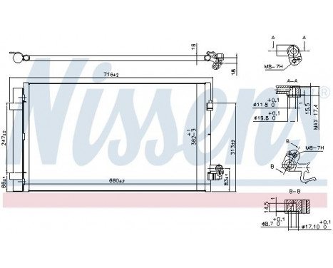 Condenser, air conditioning 940750 Nissens, Image 6