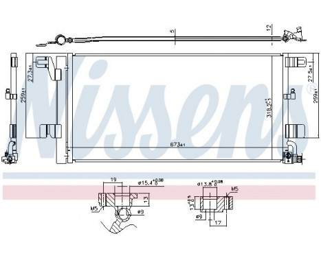 Condenser, air conditioning 940752 Nissens