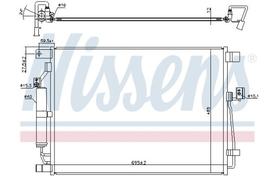 Condenser, air conditioning 940787 Nissens, Image 5