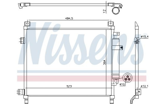 Condenser, air conditioning 940788 Nissens, Image 6