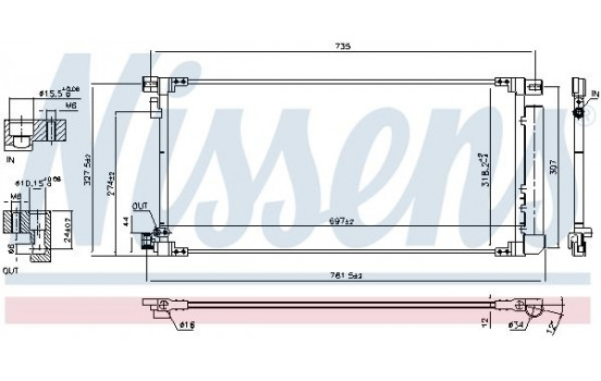 Condenser, air conditioning 940796 Nissens, Image 6