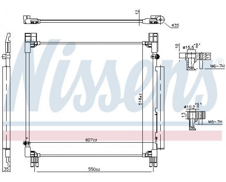 Condenser, air conditioning 940799 Nissens, Image 6