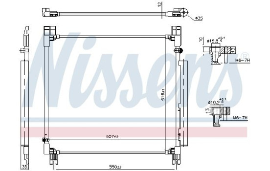 Condenser, air conditioning 940799 Nissens, Image 6