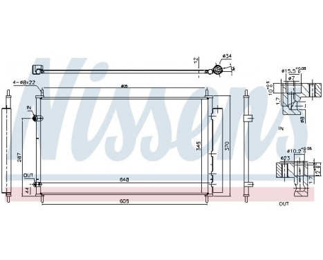 Condenser, air conditioning 940804 Nissens, Image 3