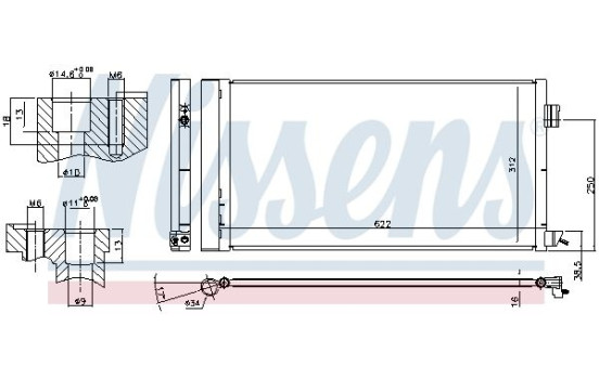 Condenser, air conditioning 940809 Nissens, Image 6