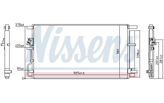Condenser, air conditioning 940820 Nissens, Image 2