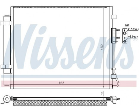 Condenser, air conditioning 940821 Nissens, Image 2