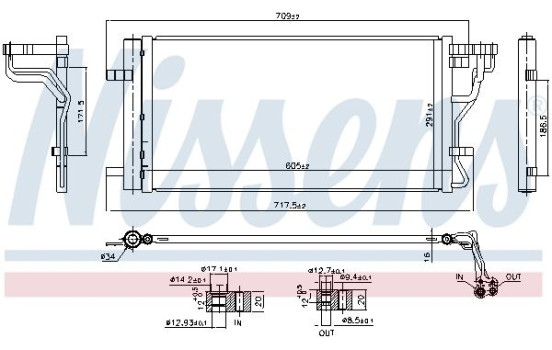 Condenser, air conditioning 940831 Nissens, Image 2