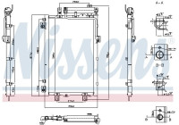 Condenser, air conditioning 940833 Nissens