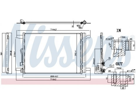 Condenser, air conditioning 940834 Nissens, Image 2