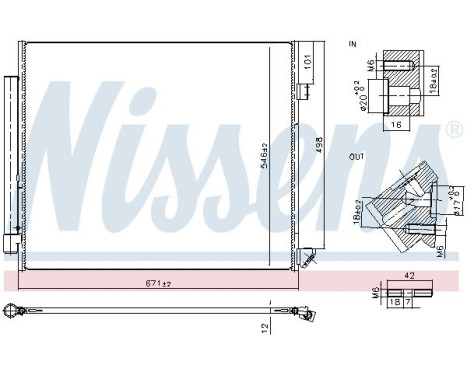 Condenser, air conditioning 940852 Nissens, Image 6