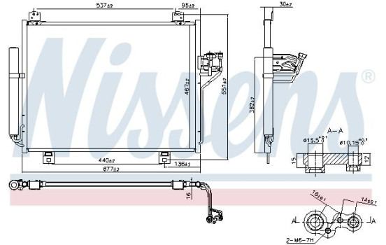 Condenser, air conditioning 940876 Nissens, Image 6