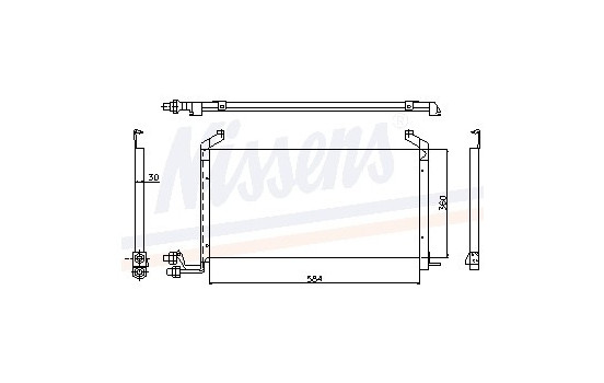 Condenser, air conditioning 94088 Nissens, Image 2