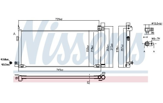 Condenser, air conditioning 940904 Nissens