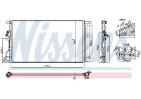 Condenser, air conditioning 940922 Nissens