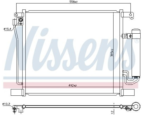 Condenser, air conditioning 940929 Nissens