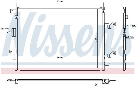 Condenser, air conditioning 940934 Nissens