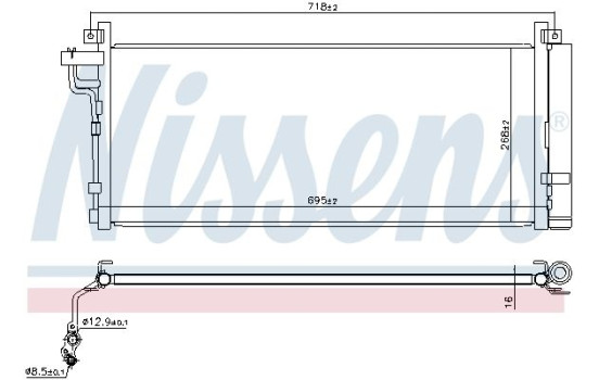 Condenser, air conditioning 940935 Nissens