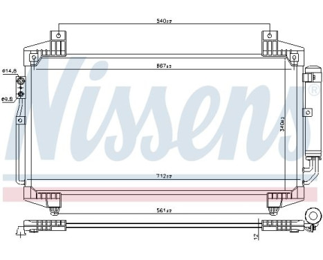 Condenser, air conditioning 940936 Nissens