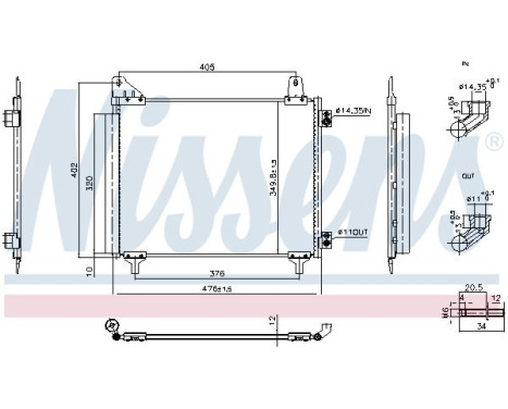 Condenser, air conditioning 940946 Nissens, Image 6